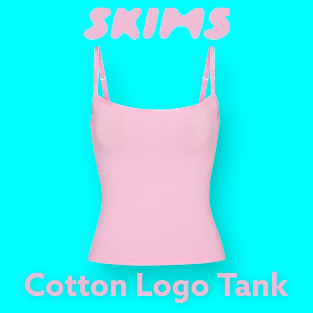 👚 NWT SKIMS Cotton Logo Tank- 2X- SOLD OUT👚 - Picture 1 of 7